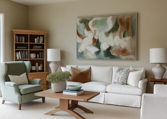 American-style wooden furniture and interior decoration