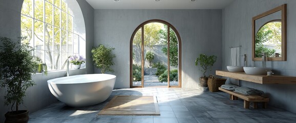 Modern Minimalist Bathroom Design Spa Relaxation Tranquil Serene Interior Architecture Home Decor   