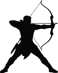 archer with bow and arrow