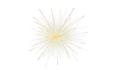 Obraz premium Golden, light green, & grey fireworks burst on white background Ideal for festive designs, grey, decoration