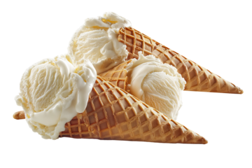 Colorful BJC Jams ice‑cream scoop with vibrant fruit‑jam ribbons isolated on transparent PNG background — high‑resolution cutout asset for dessert menus, packaging, and playful digital branding