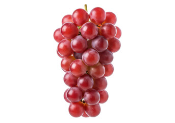 Fototapeta premium Ripe Red Grapes Bunch Isolated on fruit food