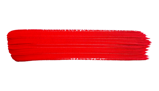  highlighter stroke, isolated on transparent background. Red underline drawn with red marker brushpen, design element, hand drawn strokes
