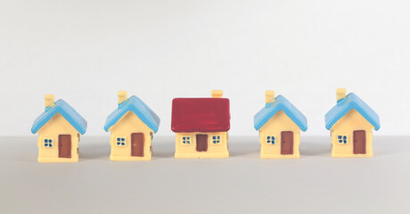 House Model Small size there space Residential Structure, home Business Concepts, and Success in Finance, Banking and Investment