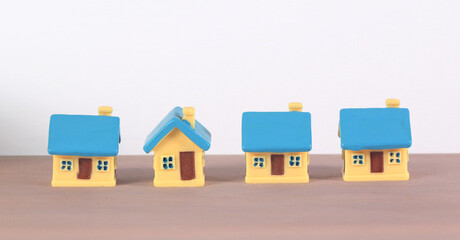 House Model Small size there space Residential Structure, home Business Concepts, and Success in Finance, Banking and Investment