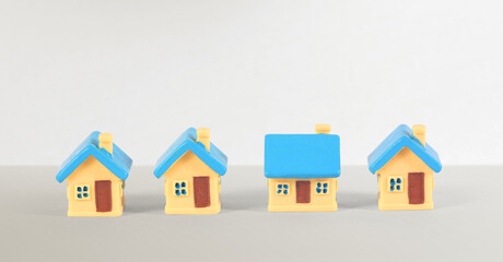 House Model Small size there space Residential Structure, home Business Concepts, and Success in Finance, Banking and Investment