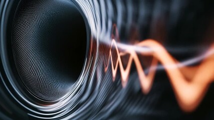 Abstract Sound Wave Visualization: Dynamic Audio Frequency Display. - Powered by Adobe
