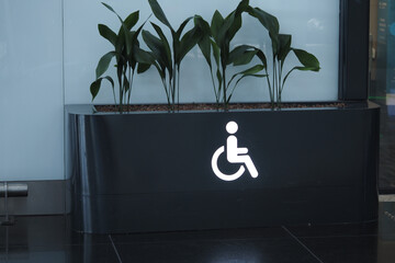 Accessible design features in modern building interior