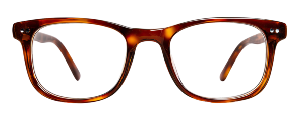 Close-up of tortoise-shell eyeglasses