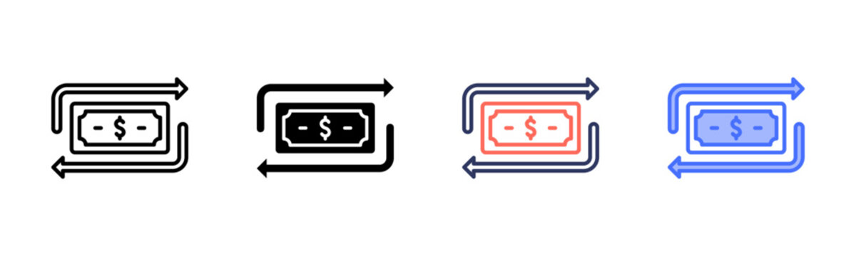 Rollover icon set multiple style collection