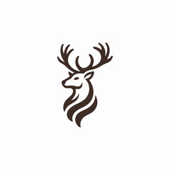 Fototapeta premium majestic deer logo