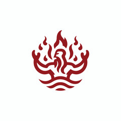 Fire god logo