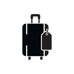 Suitcase and Tag logo icon illustration