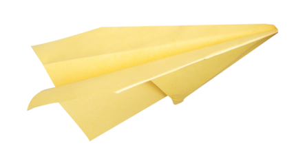 paper airplane origami isolated