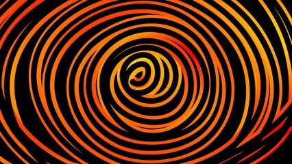 orange spiral background