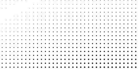 Simple Dotted halftone gradient texture. Vanishing polka dot background. Repeating dots gradation abstract modern art design