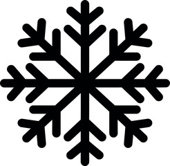 Minimalist snowflake icon