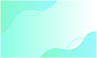 淡いグリーングラデーションと流体シェイプの横長フレーム背景（コピースペースあり）