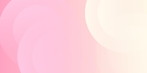 Modern pastel colorful pink and yellow gradations. Circle effect style geometric abstract simple
