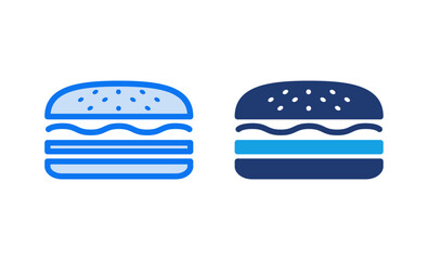 Burger icon vector illustration. burger sign and symbol. hamburger