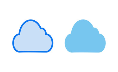Cloud icon vector illustration. cloud sign and symbol