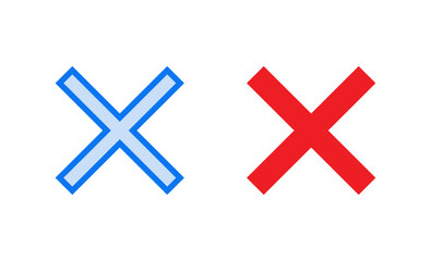 Fototapeta premium Close icon vector illustration. Delete sign and symbol. cross sign