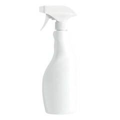 Blank white spray bottle isolated on transparent background