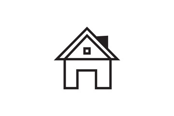 Fototapeta premium White background house icon for web and business design