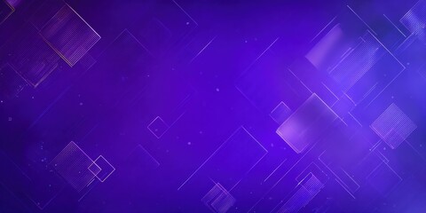 Obraz premium Abstract Digital Background with Glowing Squares and Lines in Deep Purple and Blue for Technology and Innovation themes