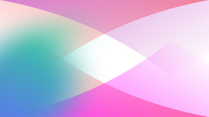 Abstract Overlapping Gradient Geometric Shape Colorful Design Art Illustration