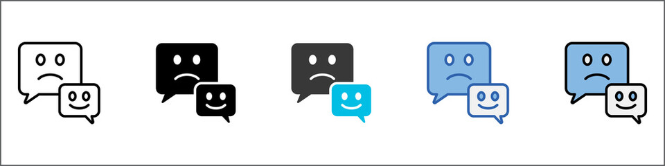 Feedback Icon Pack Multistyle Illustration