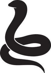 Fototapeta premium King cobra black color silhouette vector, Angry Snake Logo, Angry Snake Vector, Snake Logo, Animal Logo vector illustration 