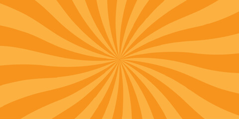 Vector sunburst pattern red and orange background design. Vintage sunrays illustration swirl grunge backdrop line. sun beam vector banner design comic burst gradient concept pattern.	