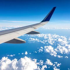 Airplane wing view from above (1)
