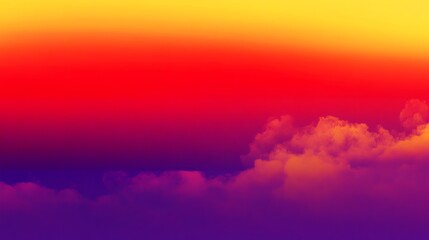 Colorful abstract sky background with vibrant clouds and sunset tones