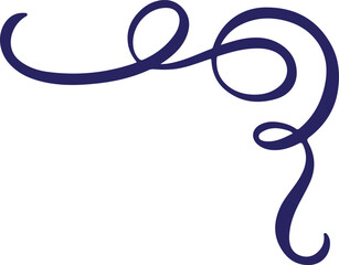 Elegant vintage divider, swirl, or corner flourish Pro Vector