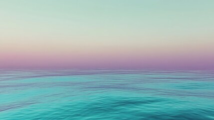 Obraz premium Sunset Sky Reflected Over Calm Sea Waves