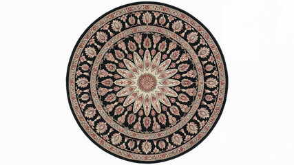 Obraz premium Intricate Round Floral Carpet