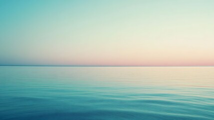 Obraz premium Sunset Sky Reflected Over Calm Sea Waves