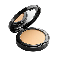 Makeup Powder Compact Isolated on Transparent Background