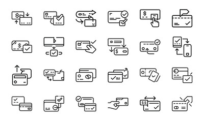 Bundle Icon Of Card Payment Success 