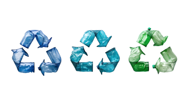 a beautiful recycling sign