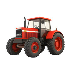 Obraz premium old red tractor