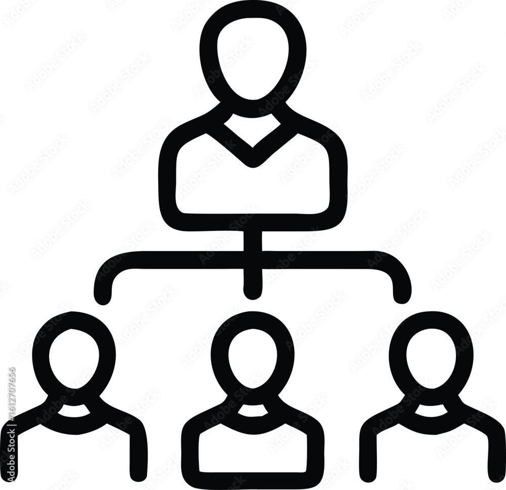 Poster black silhouette depicting a team group of multiple figures representing collaboration and unity on 
