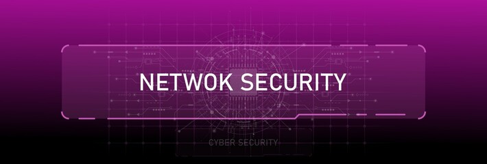 An image that is focused on modern technology which is conveying a concept of network security that is well-designed.
