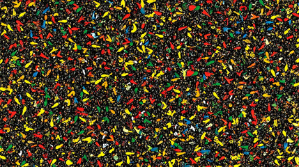 Colorful confetti scattered background texture pattern