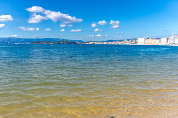 The beach of Vilagarcia de arousa,