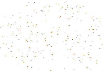Golden and Silver Confetti Dots Background, Elegant Glitter Scatter Design – Party or Celebration Theme