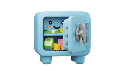 Cute Miniature Digital Safe with Smile Face, Child-Safe Security Toy