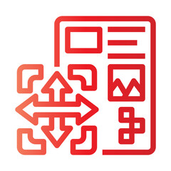 icon move with style gradient